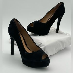 Black Suede Antonio Melani 5” Heels